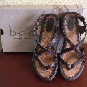 Born Concept Brown Strappy Sandals size 6